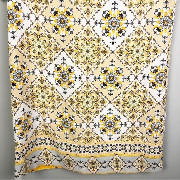 LULU’S | Dandelion Print Short Sleeve Mini Dress Yellow & White Women’s Size M - Picture 5 of 13